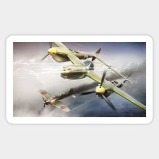 P-38 Lighting Sticker